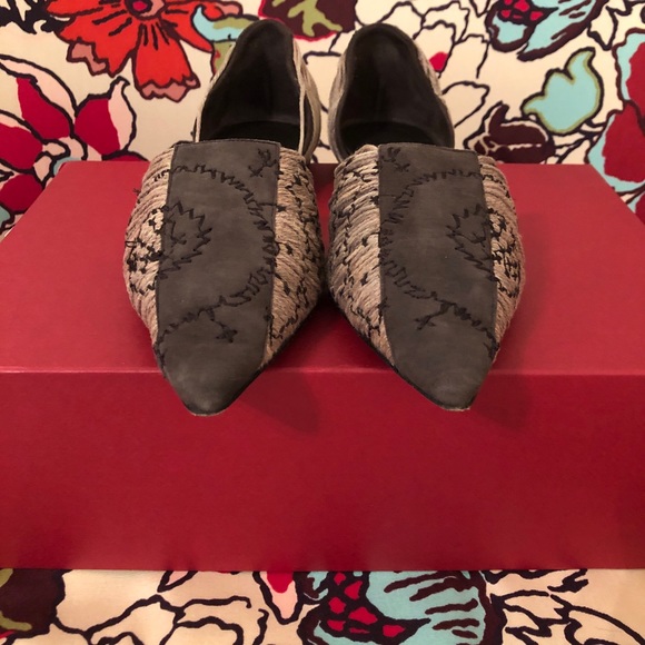 GIORGIO ARMANI Pointy Toe Flats Vintage Look - Picture 3 of 5